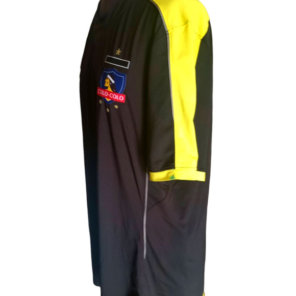 Under Armor Colo-Colo black and yellow soccer jersey, L - Picture 2 of 7